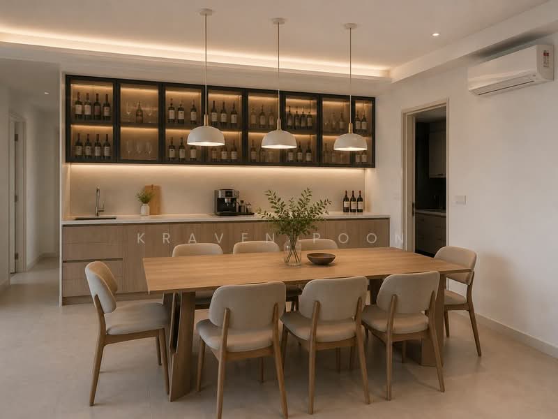 Service Residence for Rent at Jendela Residences - Kraven Poon - Dining Room - PropertyGuru.com.my
