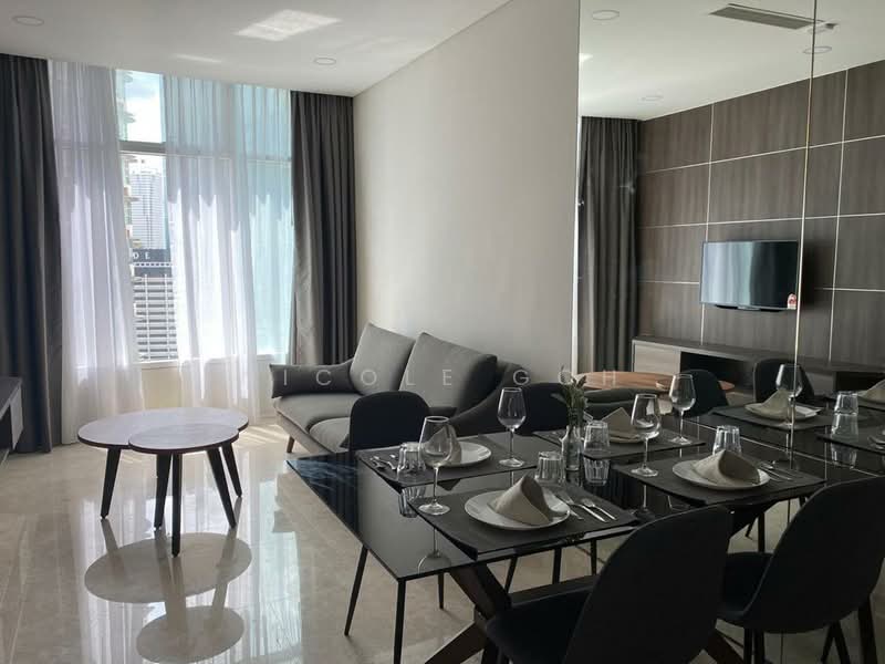 Service Residence for Sale at Sky Suites @ KLCC - Nicole Goh - Living Room - PropertyGuru.com.my