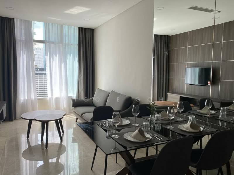 Service Residence for Sale at Sky Suites @ KLCC - Nicole Goh - Living Room - PropertyGuru.com.my