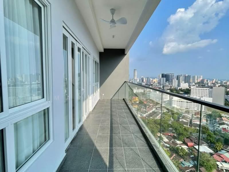 Kondominium untuk Disewa di Codrington Residence - Marcus Choo - Balcony - PropertyGuru.com.my