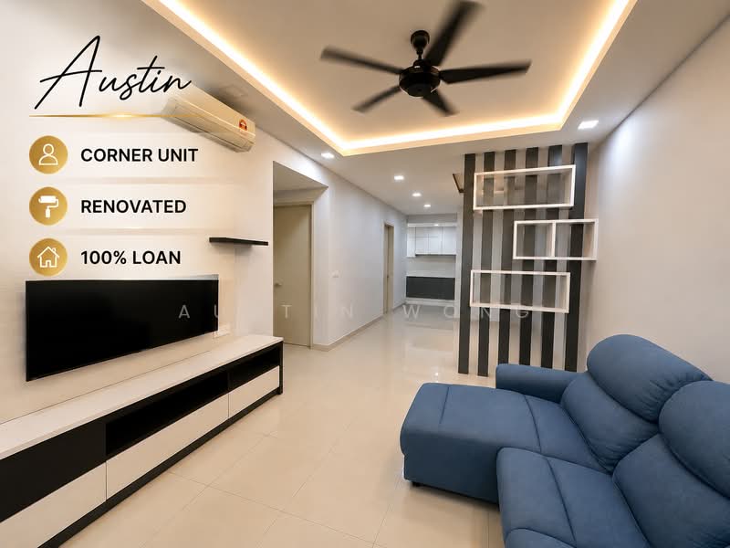 Service Residence for Sale at D'Aman Residences @ Puchong - Austin Wong - Living Room - PropertyGuru.com.my