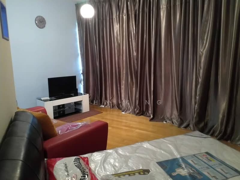 Servis Apartment untuk Dijual di Regalia Residence - John King - Living Room - PropertyGuru.com.my