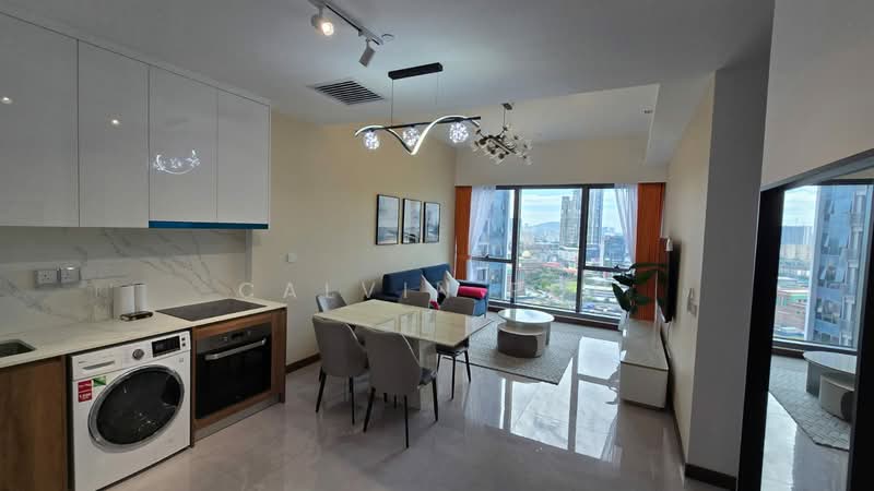 Service Residence for Sale at Core Residence @ TRX - Calvin Poh - Living Room - PropertyGuru.com.my
