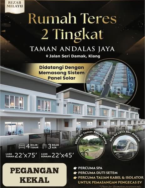 Rumah Teres 2 Tingkat untuk Dijual di Taman Sri Andalas (Klang) - Salam . - Exterior - PropertyGuru.com.my