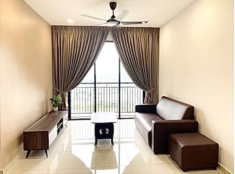 Service Residence for Rent at Kenwingston Skylofts - Shue Sen - Living Room - PropertyGuru.com.my