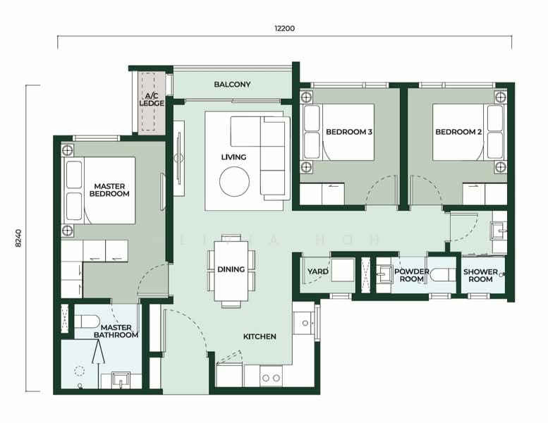 Service Residence for Sale at Edelweiss @ Tropicana Gardens - Olivia Hoh - PropertyGuru.com.my