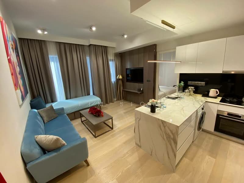 Service Residence for Rent at Star Residences One - Tim Siow - Living Room - PropertyGuru.com.my