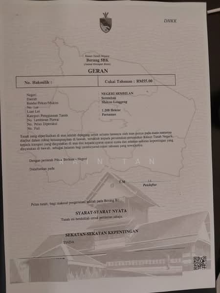 Agricultural Land for Sale in Lenggeng (Negeri Sembilan) - Rain Tan - PropertyGuru.com.my