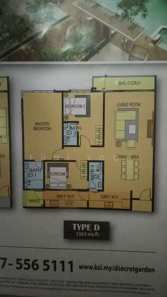 Service Residence for Sale at D'Secret Garden (Pangsapuri Kempas Indah) - Fumi Voon - PropertyGuru.com.my