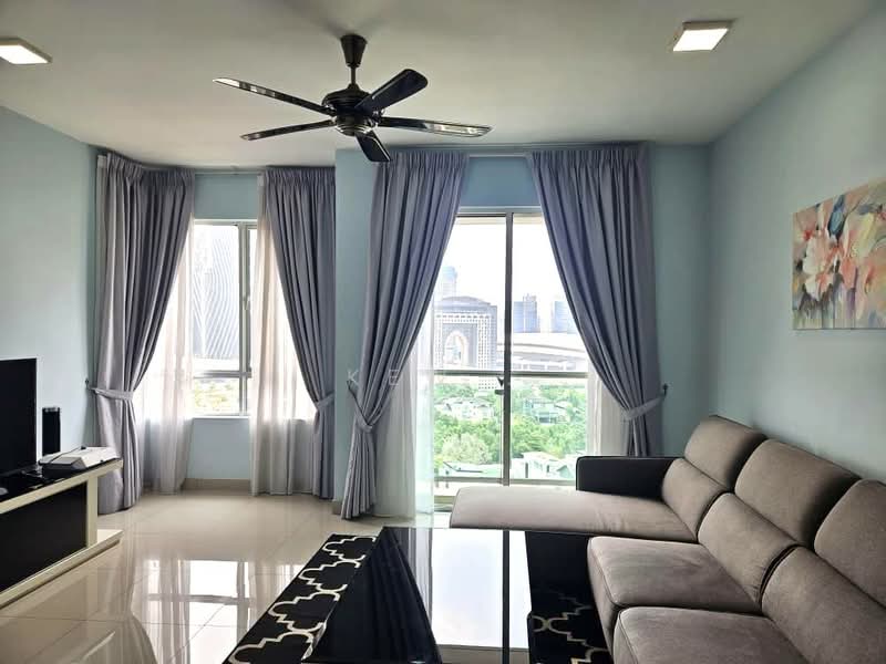 Service Residence for Rent at Solaris Dutamas - Kew . - Living Room - PropertyGuru.com.my