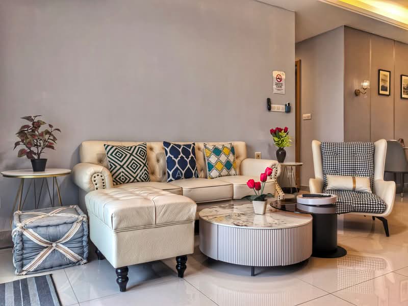 Servis Apartment untuk Disewa di R&F Princess Cove Phase 1 - Benjamin Oh - Living Room - PropertyGuru.com.my