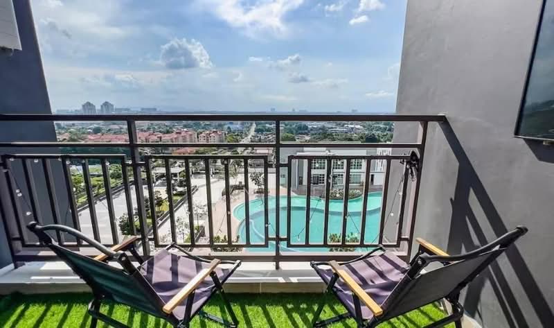 Servis Apartment untuk Disewa di SKS Habitat - Ben Lee - Balcony - PropertyGuru.com.my
