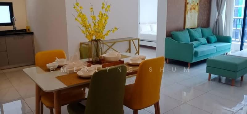 Service Residence for Rent at Equine Residence - Emerlyne Shum - Living Room - PropertyGuru.com.my
