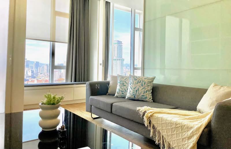 Servis Apartment untuk Disewa di The Face Suites (Platinum Suites) - Rony Yeo - Living Room - PropertyGuru.com.my