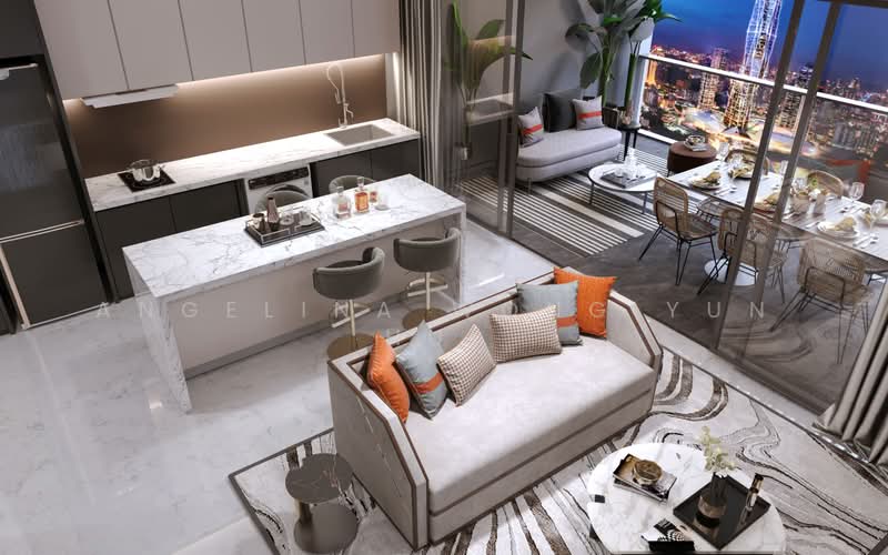 Service Residence for Sale at Skylon Residences - Angelina Wong Yun Hui - Kitchen - PropertyGuru.com.my