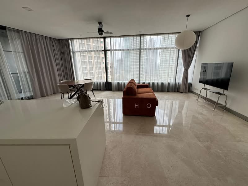 Kondominium untuk Disewa di Condominium @ The Troika - Sam Ho - Living Room - PropertyGuru.com.my