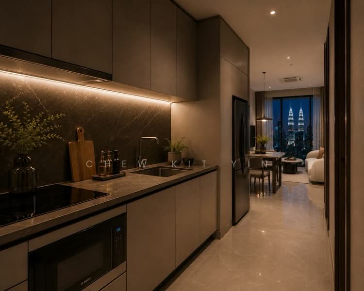 Servis Apartment untuk Dijual di Divine KLCC - CHEW KIT YIN - Kitchen - PropertyGuru.com.my