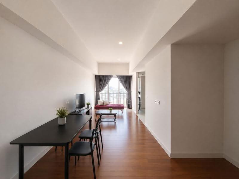 studio with kitchen