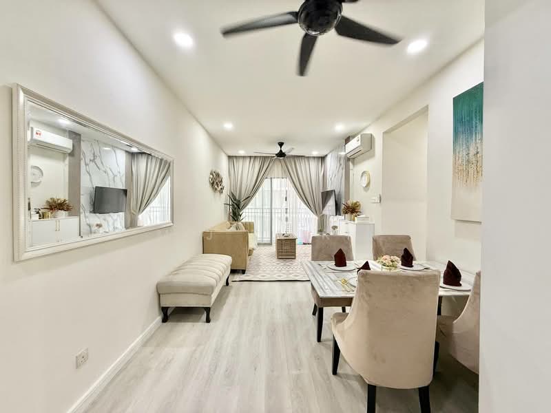 Service Residence for Sale at Seasons Garden Residences - M.J Zairin - Living Room - PropertyGuru.com.my