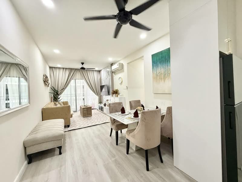 Service Residence for Sale at Seasons Garden Residences - M.J Zairin - Living Room - PropertyGuru.com.my