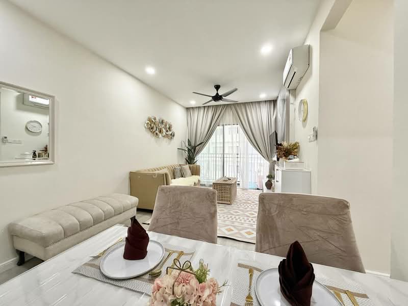 Service Residence for Sale at Seasons Garden Residences - M.J Zairin - Living Room - PropertyGuru.com.my