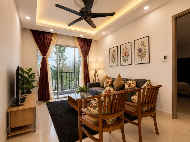 Apartment for Rent at Residensi Kepongmas 2 - Gilbert Tay - Living Room - PropertyGuru.com.my