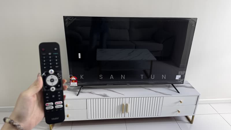 Service Residence for Rent at Horizon Suites - Sok San Tun - Living Room - PropertyGuru.com.my
