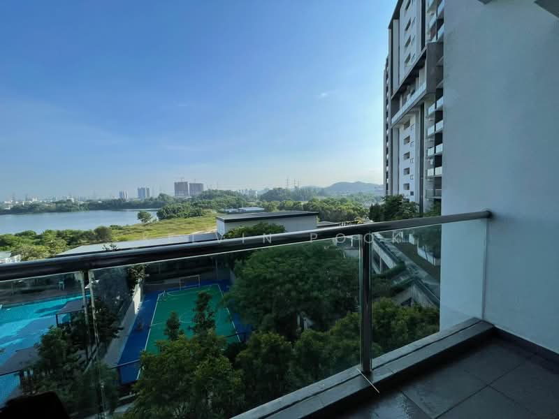 Kondominium untuk Dijual di Skyvilla @ D'Island - Kelvin Pook - Balcony - PropertyGuru.com.my
