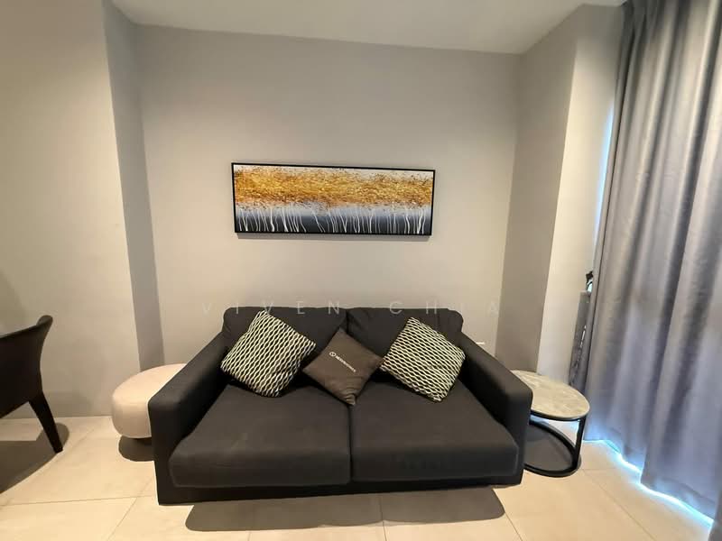 Service Residence for Sale at Lumi Tropicana - Viven Chia - Living Room - PropertyGuru.com.my