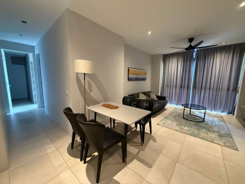 Service Residence for Sale at Lumi Tropicana - Viven Chia - Living Room - PropertyGuru.com.my
