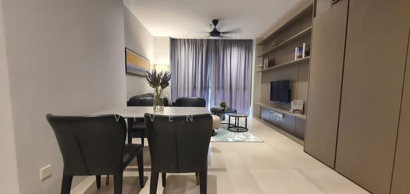 Service Residence for Sale at Lumi Tropicana - Viven Chia - Living Room - PropertyGuru.com.my