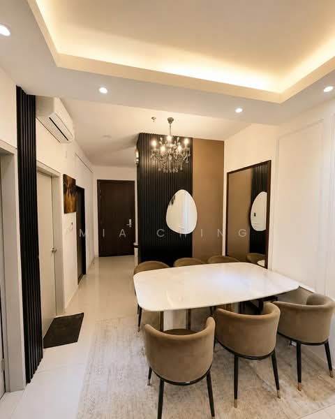 Servis Apartment untuk Disewa di Residential Suites @ HighPark - Mia Ching - Dining Room - PropertyGuru.com.my