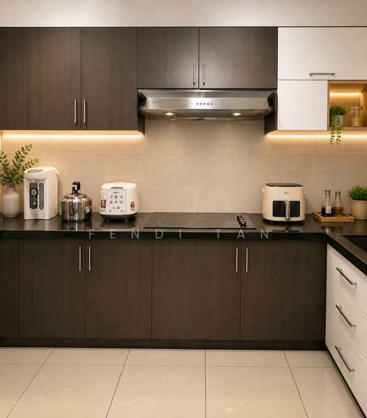Service Residence for Sale at Koi Kinrara - Fendi tan - Kitchen - PropertyGuru.com.my