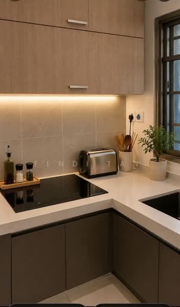 Service Residence for Sale at Koi Kinrara - Fendi tan - Kitchen - PropertyGuru.com.my
