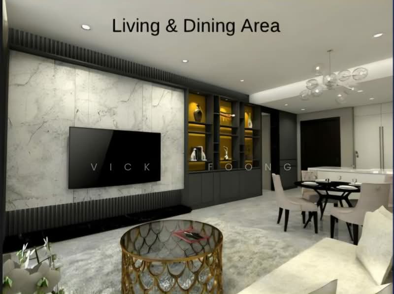 Service Residence for Rent at Four Seasons Place - Vickie Foong - Living Room - PropertyGuru.com.my