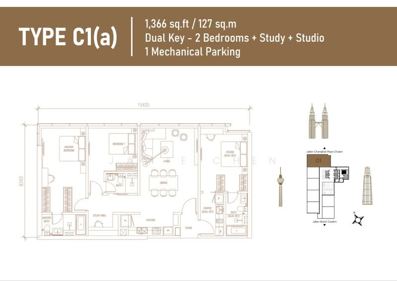 Servis Apartment untuk Disewa di Pavilion Ceylon Hill - Jamie Chen - PropertyGuru.com.my