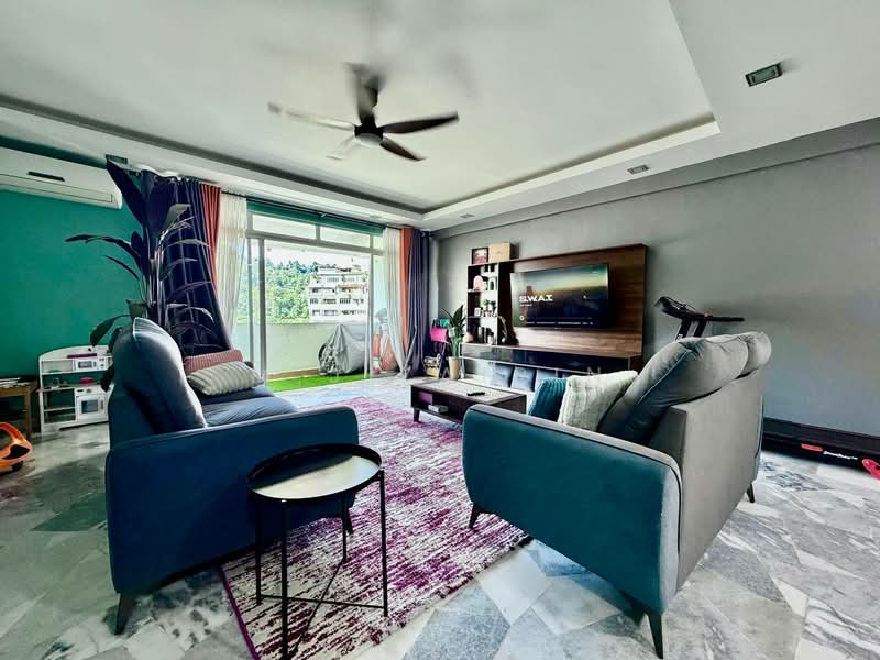 Kondominium untuk Dijual di Sinaran Ukay Residence - M.J Zairin - Living Room - PropertyGuru.com.my