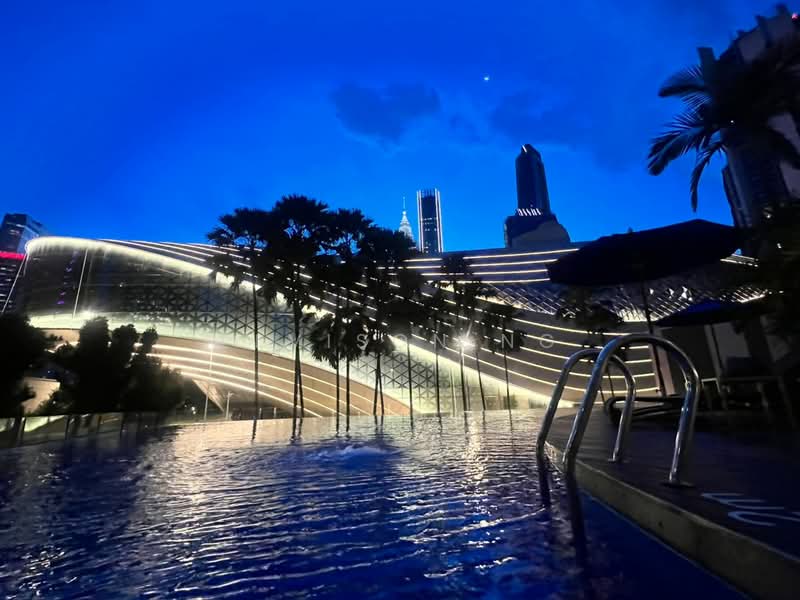 Service Residence for Rent at The Oval - Elvison Ng - view from pool - PropertyGuru.com.my
