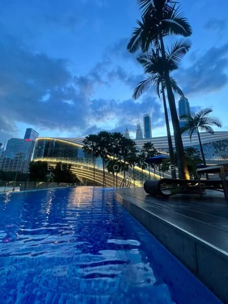 Service Residence for Rent at The Oval - Elvison Ng - view from pool - PropertyGuru.com.my