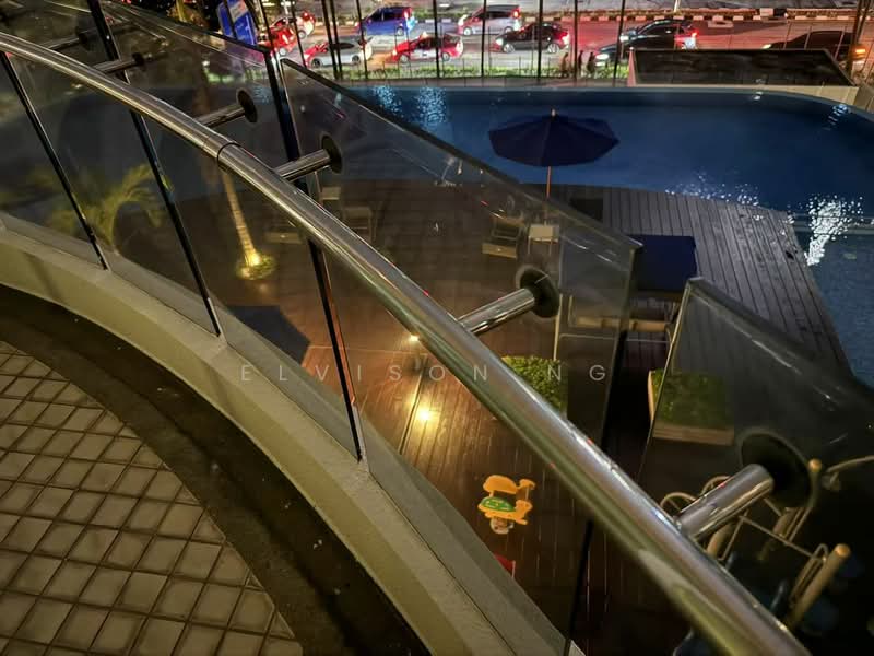 Service Residence for Rent at The Oval - Elvison Ng - Balcony and Pool - PropertyGuru.com.my