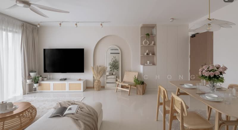 Servis Apartment untuk Dijual di TriTower Residence @ Johor Bahru Sentral - Charlotte Chong - Living Room - PropertyGuru.com.my