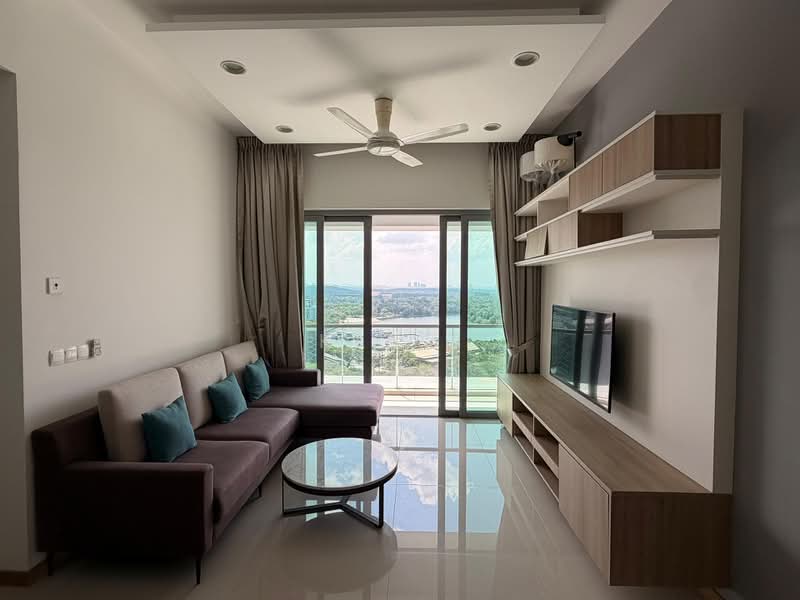 Service Residence for Sale at Southern Marina Residences - Kia . - Living Room - PropertyGuru.com.my
