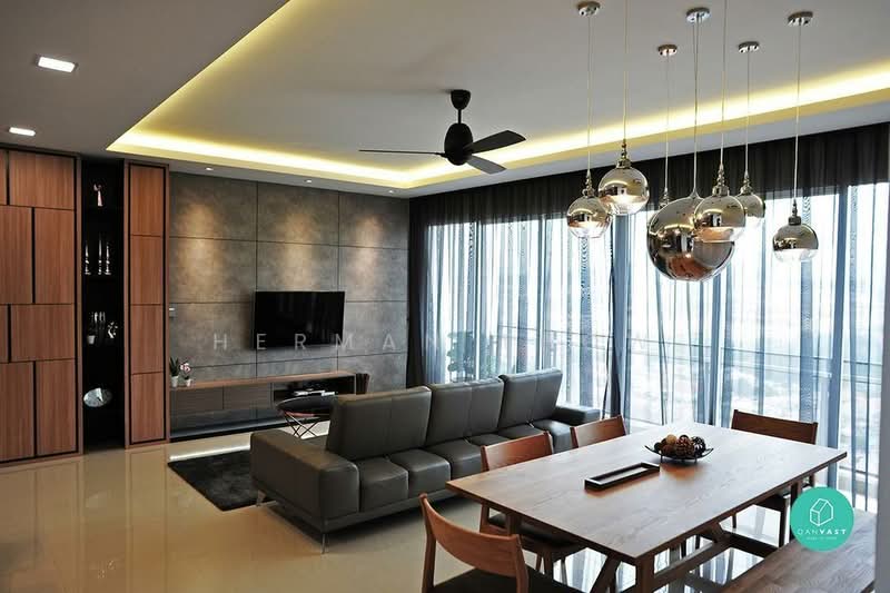 Servis Apartment untuk Dijual di Interpoint - Herman Thow - Living Room - PropertyGuru.com.my