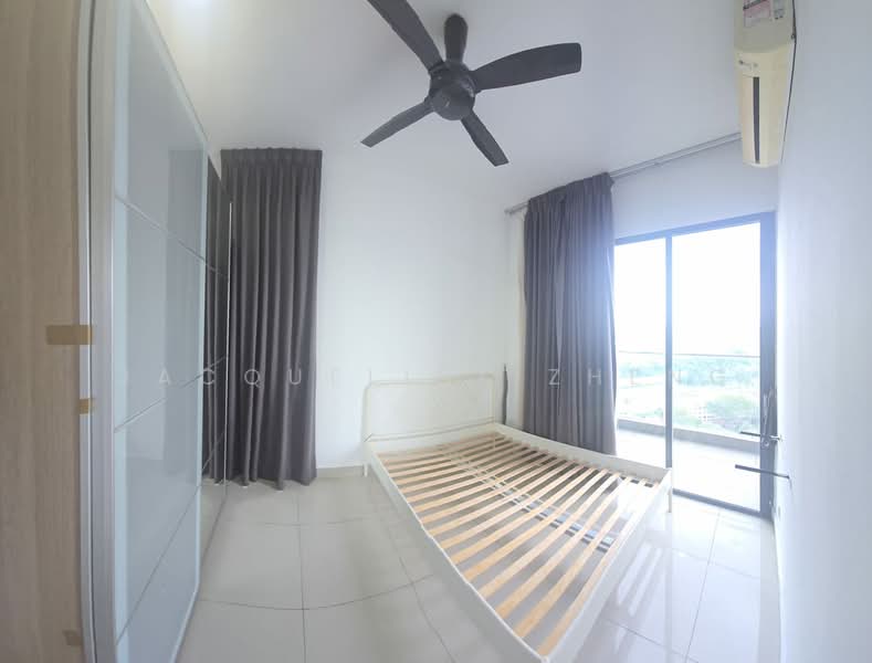 Service Residence for Rent at Univ 360 Place - Jacqueline Zheng - Master Bedroo with balcony - PropertyGuru.com.my