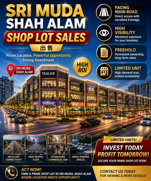 Kedai untuk Dijual di Shah Alam (Selangor) - Kah Hee Chong - Exterior - PropertyGuru.com.my