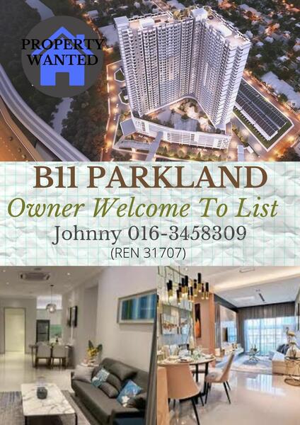 Servis Apartment untuk Disewa di B11 Parkland Residence - Johnny Leong - PropertyGuru.com.my
