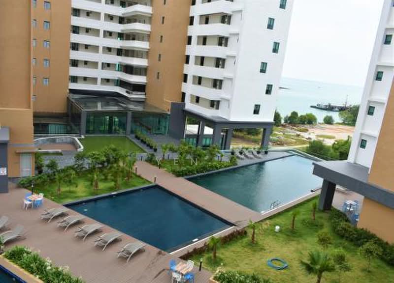 Servis Apartment untuk Dijual di D'Wharf Residence - Yen . - Pool - PropertyGuru.com.my