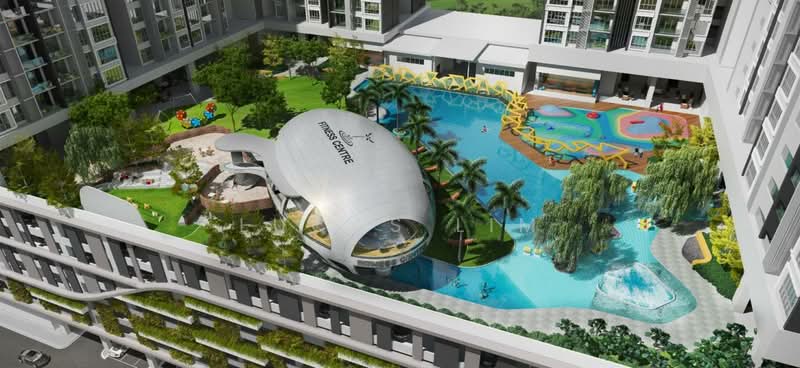 Servis Apartment untuk Dijual di LakePark Residence @ KL North - Lucas Lim - Pool - PropertyGuru.com.my