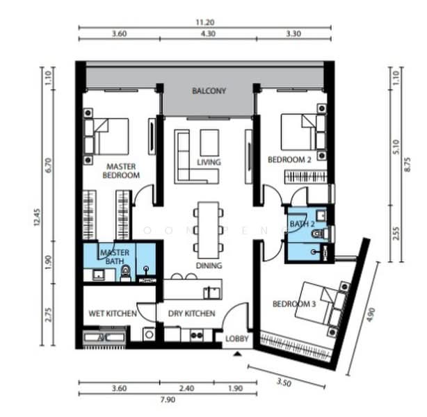 Condominium for Rent at Westside Three - Boon Peng - PropertyGuru.com.my