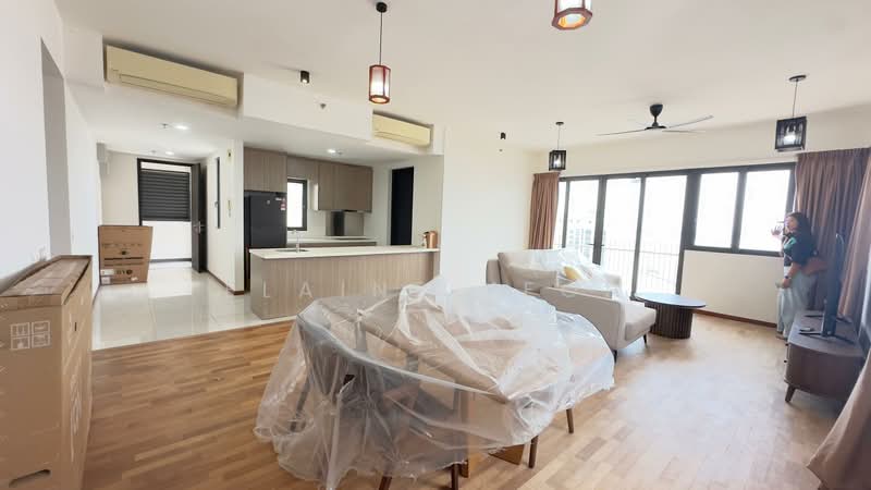 Servis Apartment untuk Disewa di The Tamarind - Elaine Yeoh - Living Room - PropertyGuru.com.my
